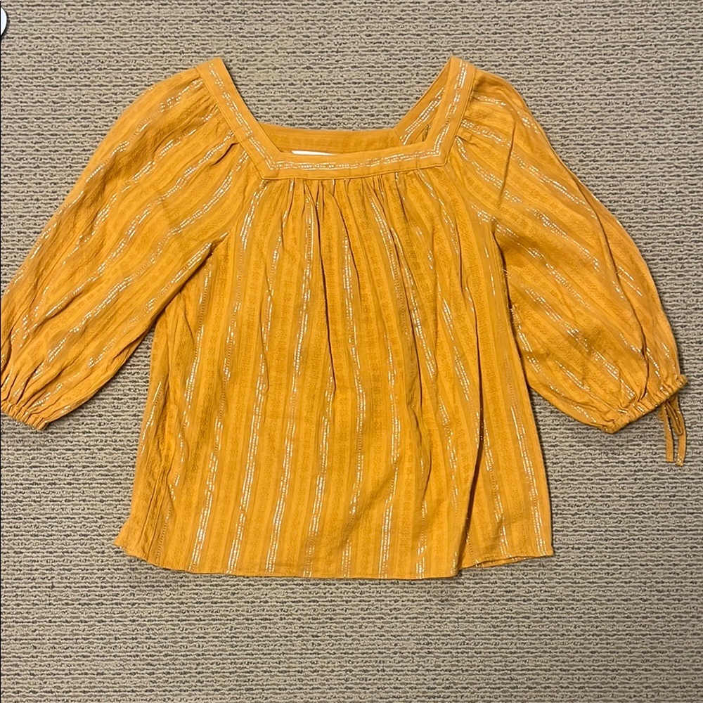 Yellow Striped Women's Top